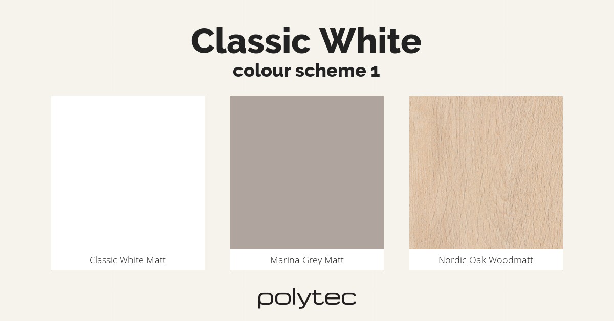 Classic White colour scheme 1 / Colour Collections / Polytec