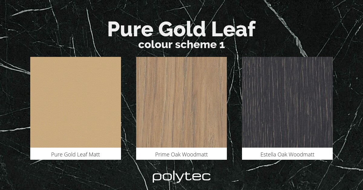 Pure Gold Leaf colour scheme 1 / Colour Collections / Polytec