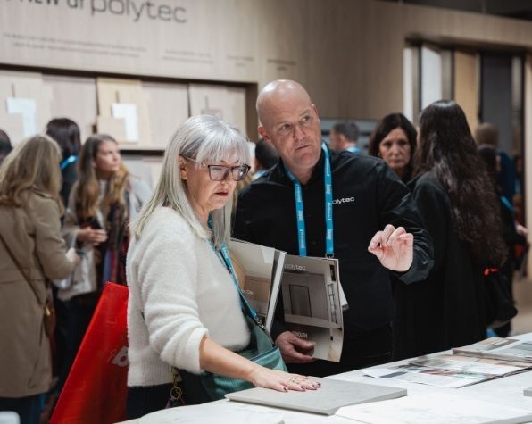 Polytec benchtop and timber material detail