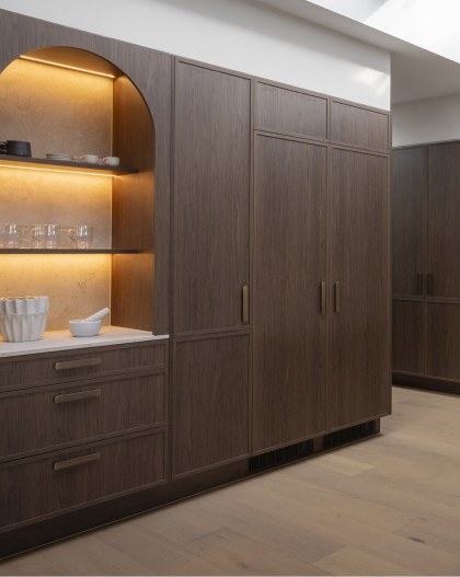 House 3 kitchen on The Block 2026, in Vista Door Design with Rubra Oak Woodmatt