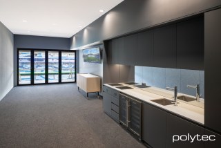 polytec COMMERCIAL & ARCHITECTURAL - Kitchenette in Cinder Venette.