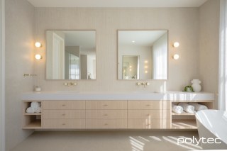 polytec BATHROOM - Vanity in Coastal Oak Woodmatt.