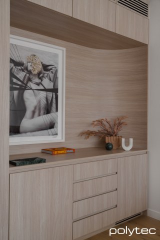 polytec WARDROBE - Built-in joinery in Soft Walnut Ravine.
