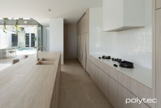 polytec KITCHEN - Doors and pan4els in Soft Walnut Ravine.
