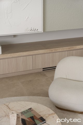 polytec STUDY & ENTERTAINMENT - Doors in Soft Walnut Ravine.