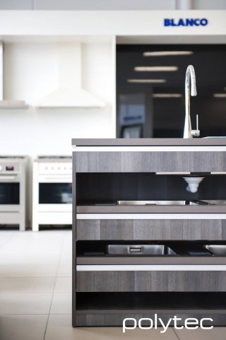 polytec COMMERCIAL & ARCHITECTURAL - Drawers in Char Oak Ravine.