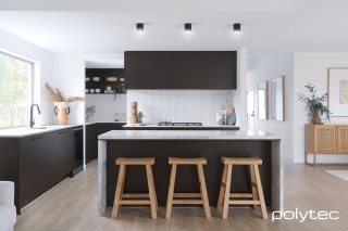 polytec KITCHEN - Doors and panels in Black Wenge Matt.