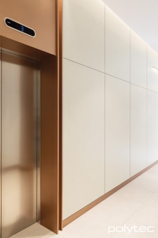 polytec COMMERCIAL & ARCHITECTURAL - Wall linings in Blanco Marquina Matt.