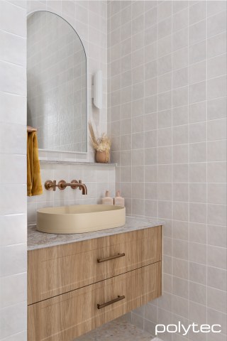 polytec BATHROOM - Doors in Cammeray,  with Prime Oak Woodmatt.