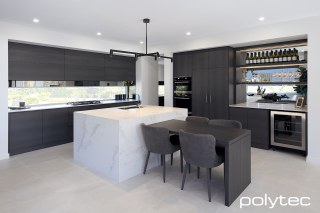 polytec KITCHEN - Joinery in Empire Oak Woodmatt,  and Estella Oak Woodmatt.
