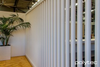 polytec STECCAWOOD - 40mm x 100mm Steccawood battens in Bianco Woodmatt.