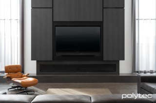 polytec MELAMINE - Feature panels in Empire Oak Woodmatt.