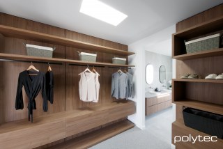 polytec WARDROBE - Wardrobe in Notaio Walnut Woodmatt.