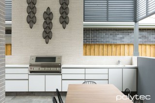 Polytec - ALFRESCO doors with Polar White Matt.