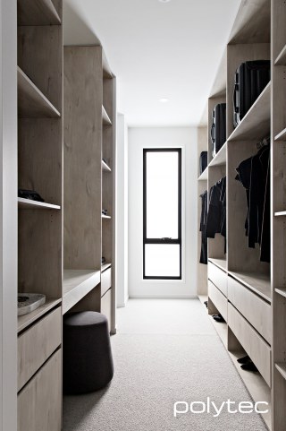 polytec WARDROBE - Walk-in Wardrobe in Angora Oak Woodmatt.
