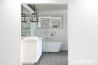 Polytec - Vanity in Cammeray,  and Classic White Matt.