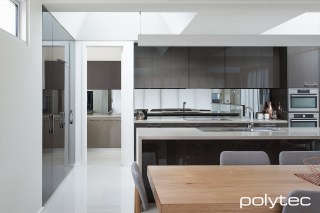 Polytec - Doors and panels in Cavia Lini Gloss.