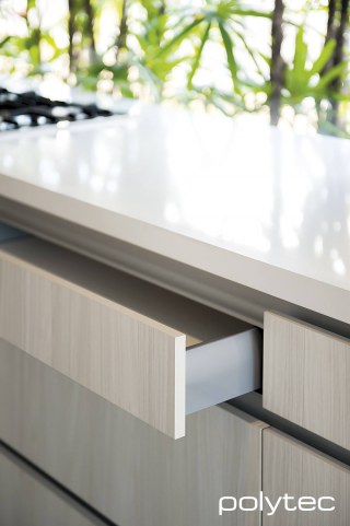 Polytec - Drawers in Bleached Walnut Legato.