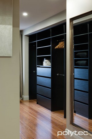 polytec WARDROBE - Wardrobe in Black Wenge Ravine.