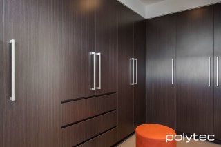 polytec WARDROBE - Melamine doors in Truffle Lini Matt.