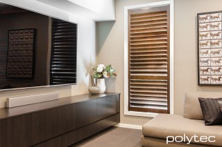 polytec STUDY & ENTERTAINMENT - Melamine entertainment unit in Black Wenge Matt.