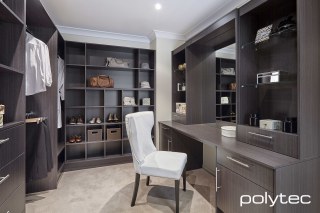 polytec WARDROBE - Melamine wardrobe joinery in Shannon Oak Matt.