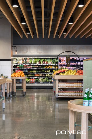 polytec COMMERCIAL & ARCHITECTURAL - Display in Natural Oak Ravine.