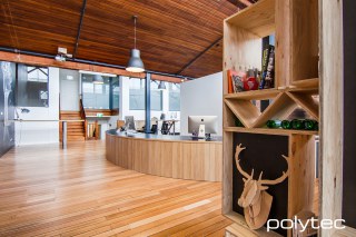 Polytec - Desk in Natural Oak Ravine.