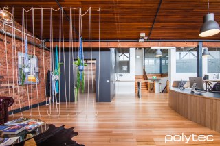 polytec COMMERCIAL & ARCHITECTURAL - Desk in Natural Oak Ravine.