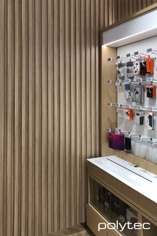 polytec STECCAWOOD - 17mm x 38mm Steccawood battens in Natural Oak Ravine.