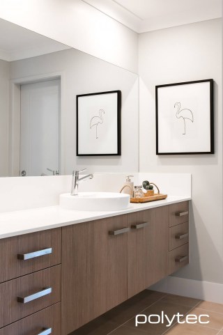 polytec BATHROOM - Vanity in Tessuto Milan Ravine.