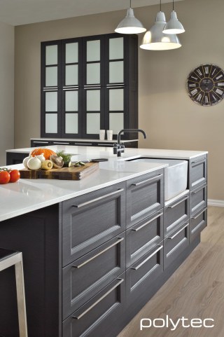 polytec KITCHEN - Door colour in Black Natura, Draw Styles in Branxton.