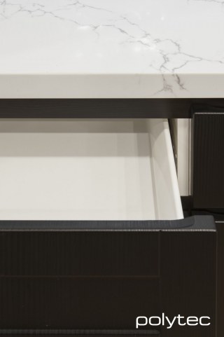 polytec THERMOLAMINATED - Drawer colour in Black Natura.