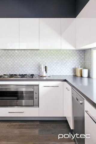 polytec KITCHEN - ULTRAGLAZE doors and panels in Superior White Gloss.