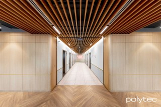 polytec COMMERCIAL & ARCHITECTURAL - Joinery in Coastal Oak Woodmatt.