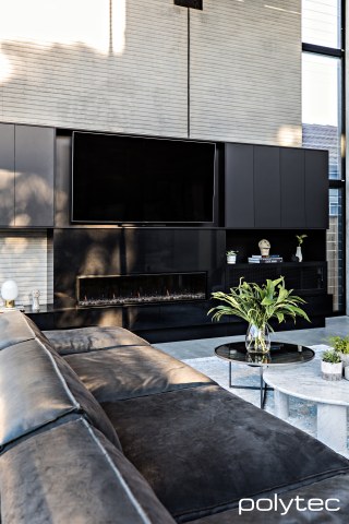 polytec ULTRAGLAZE - TV Unit in Black Ultramatt.