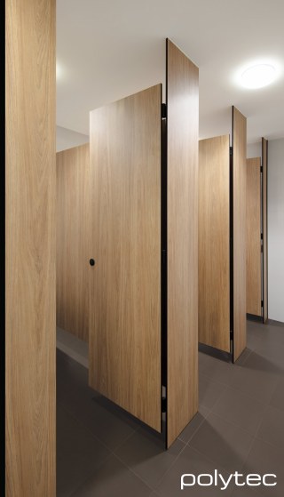 polytec COMPACT LAMINATE - Partitions in Prime Oak Woodmatt.