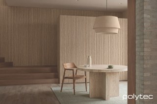 polytec IKARA - Ikara Prefinished Easylining in Channel 25,  and Boston Oak.