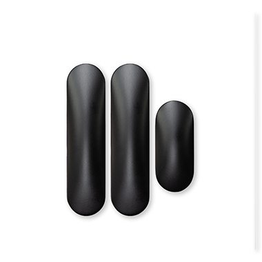 Bolt through hinge/lock staple faceplate Black Matt