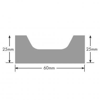 C Shaped Recessed Rail
