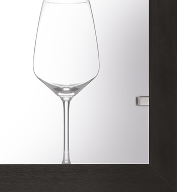 Clear glass insert