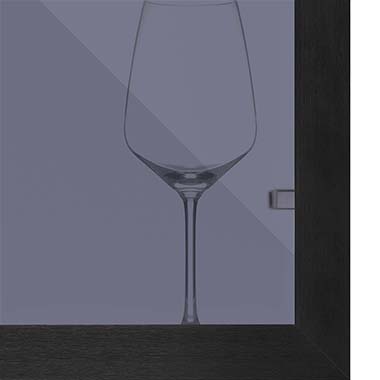 Grey glass insert