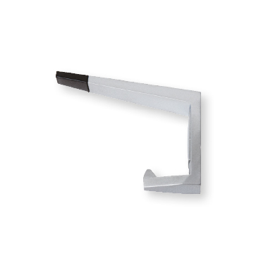 Hook with bumper Satin Chrome