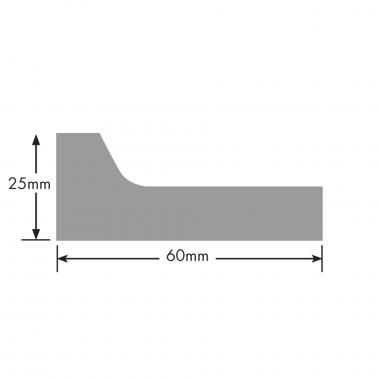L Shaped Recessed Rail