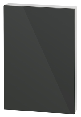 Smokey Grey Mirror - White Square Edge